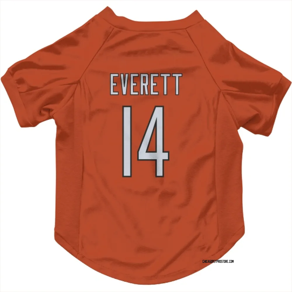 Chicago Bears Gerald Everett Orange Pet Jersey for Dog & Cat
