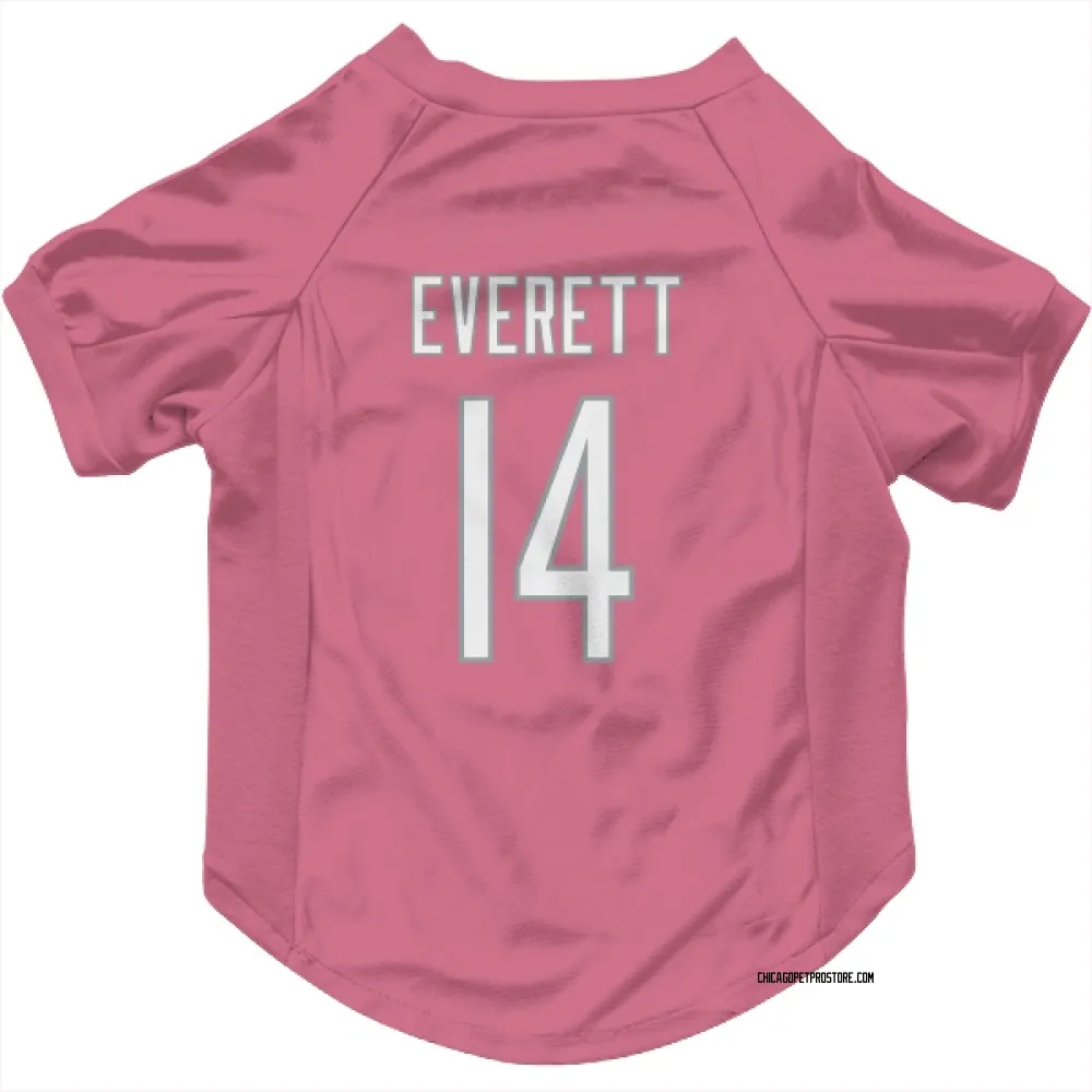 Chicago Bears Gerald Everett Pink Pet Jersey for Dog & Cat