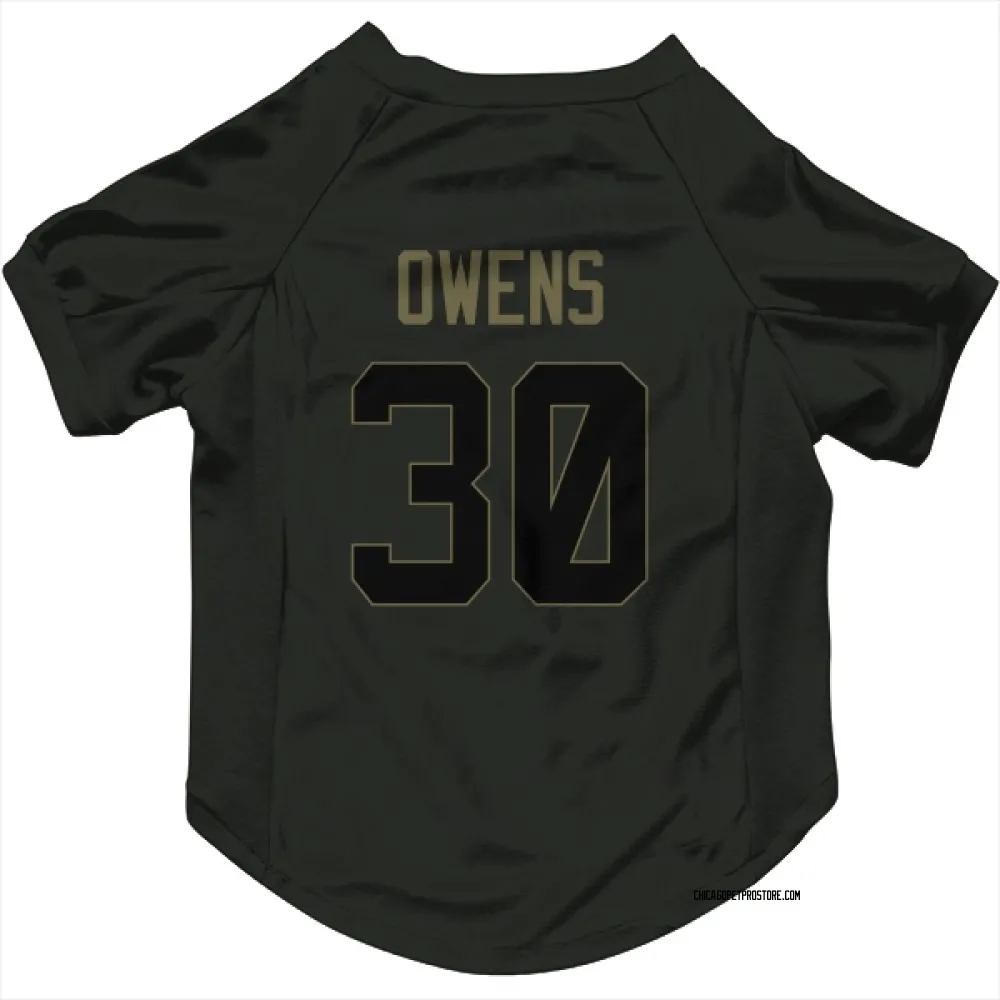 Chicago Bears Gervarrius Owens Black Service Pet Jersey for Dog & Cat