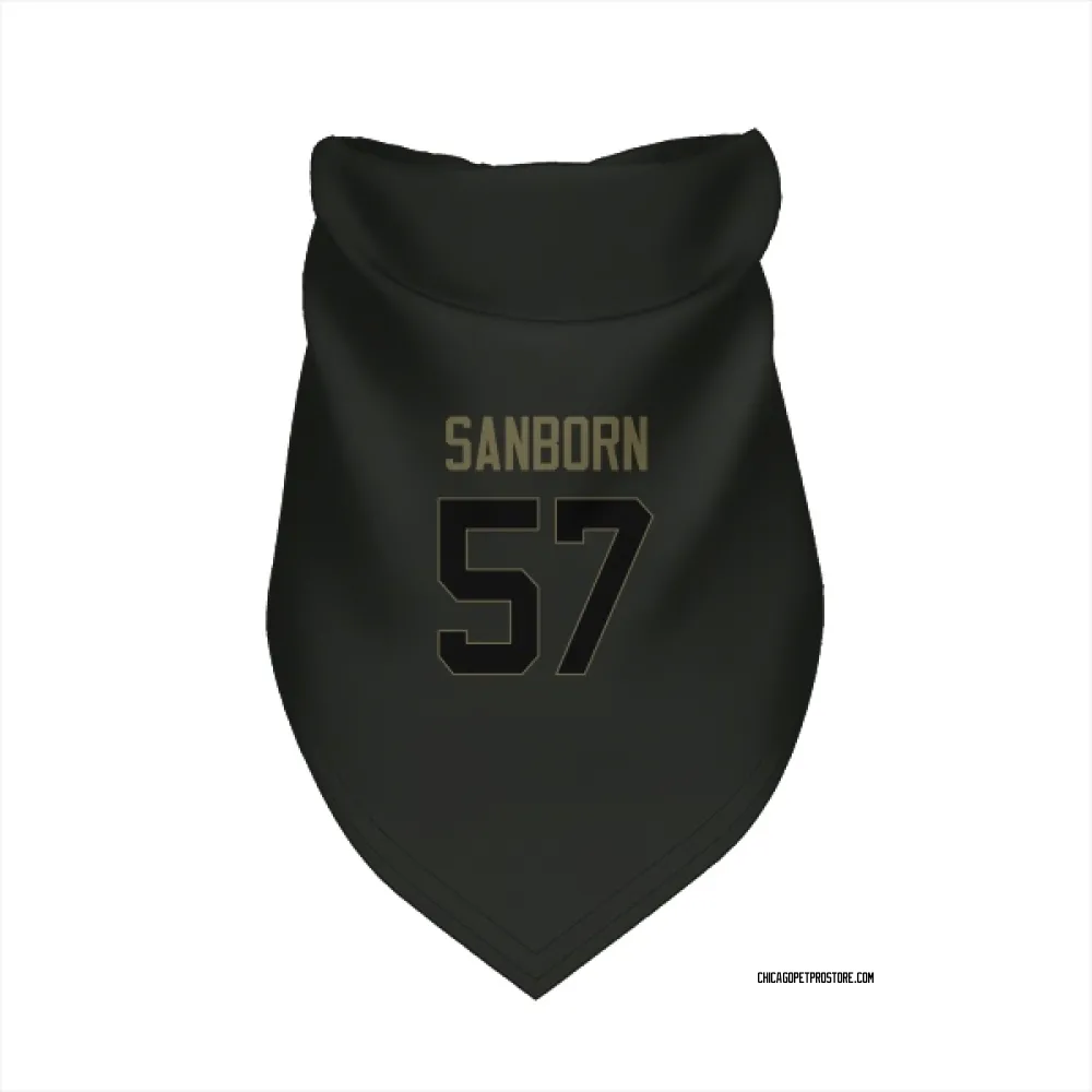 Chicago Bears Jack Sanborn Black Service Pet Bandana for Dog & Cat