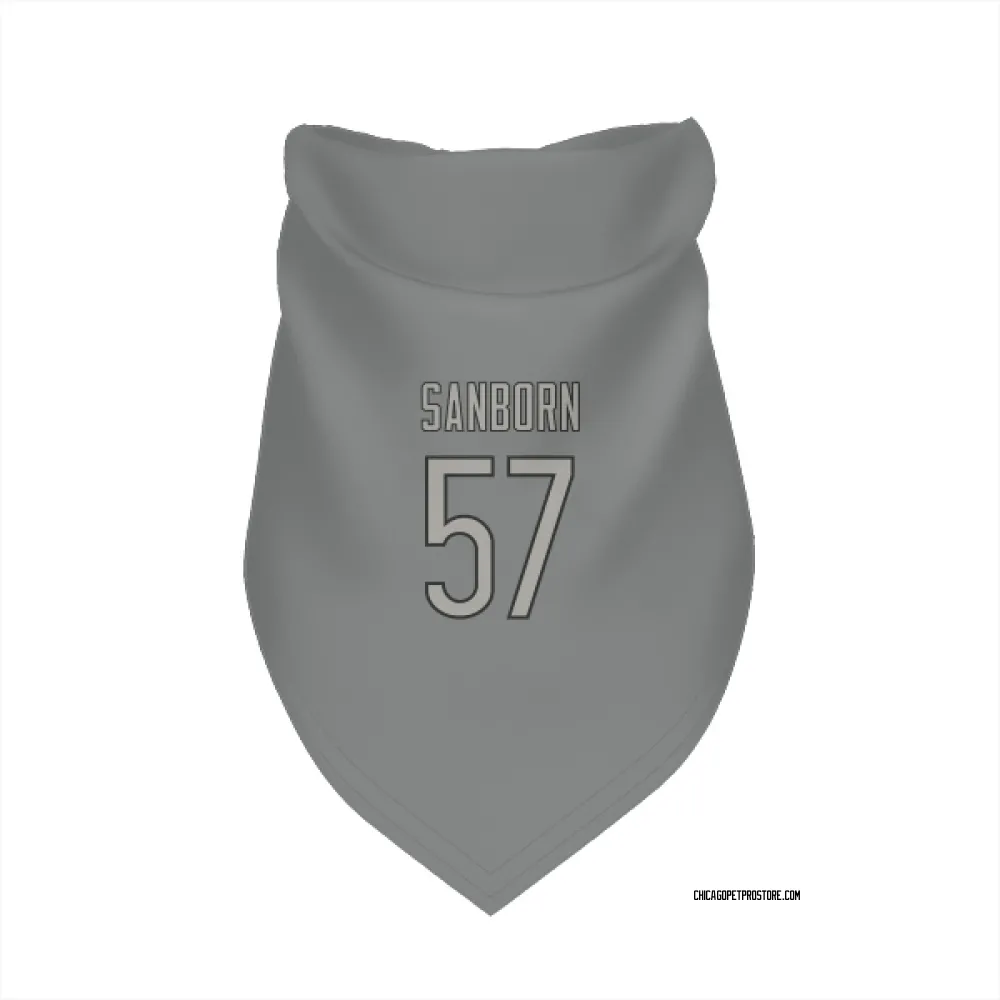 Chicago Bears Jack Sanborn Charcoal Pet Bandana for Dog & Cat