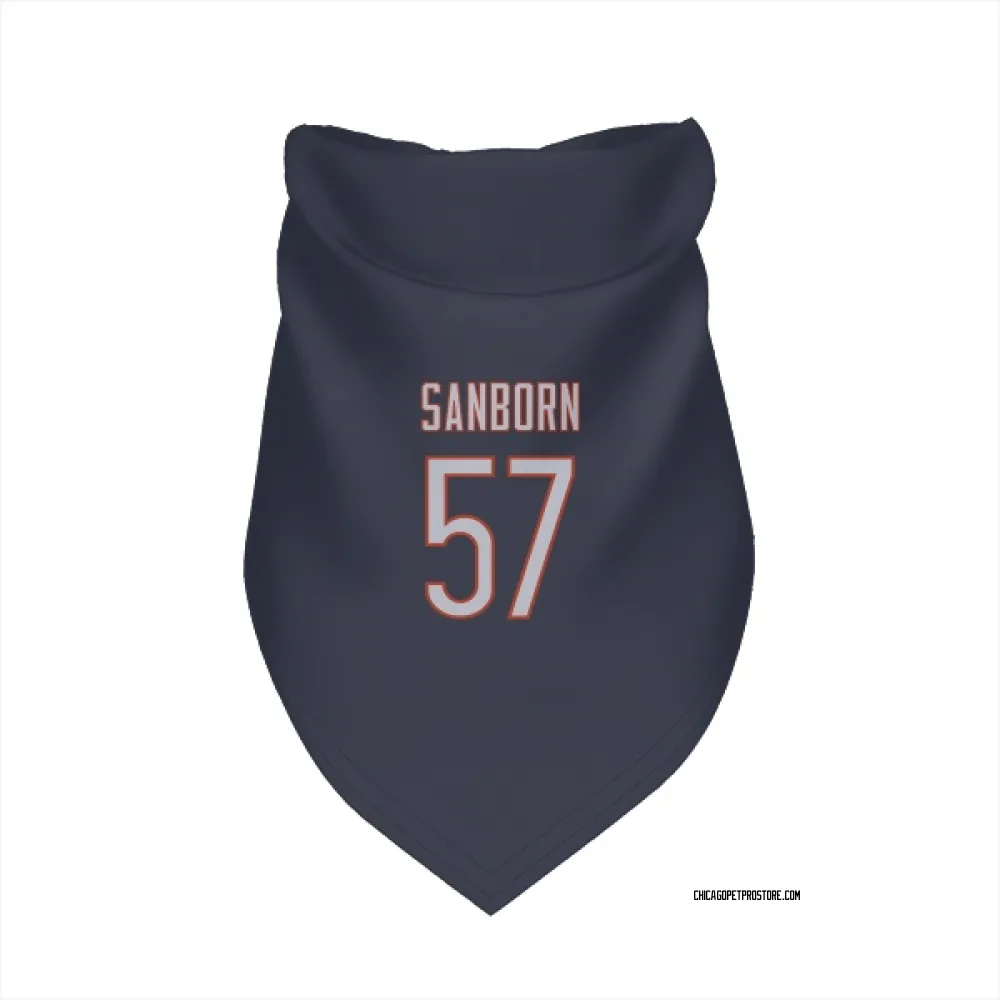 Chicago Bears Jack Sanborn Navy Pet Bandana for Dog & Cat