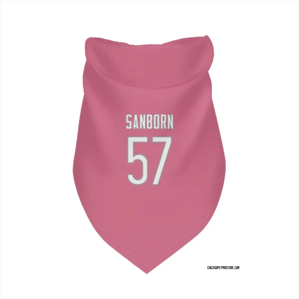 Chicago Bears Jack Sanborn Pink Pet Bandana for Dog & Cat
