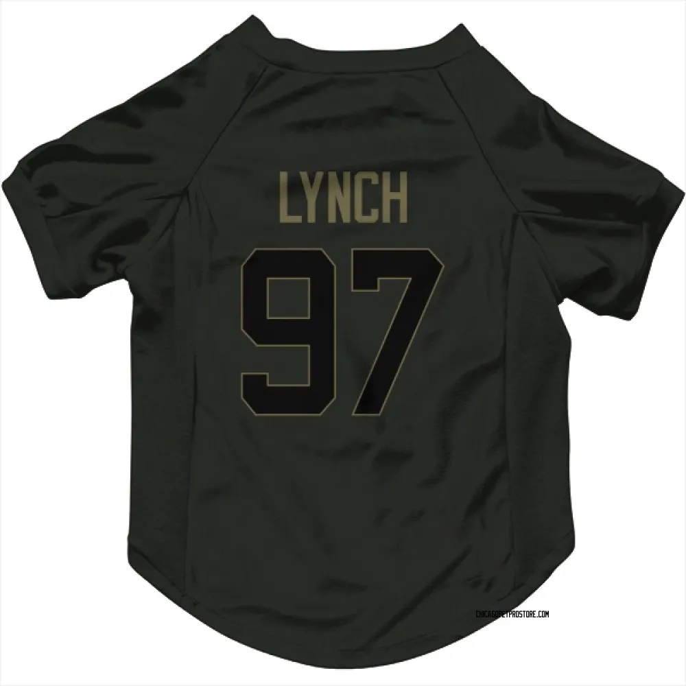 Chicago Bears James Lynch Black Service Pet Jersey for Dog & Cat