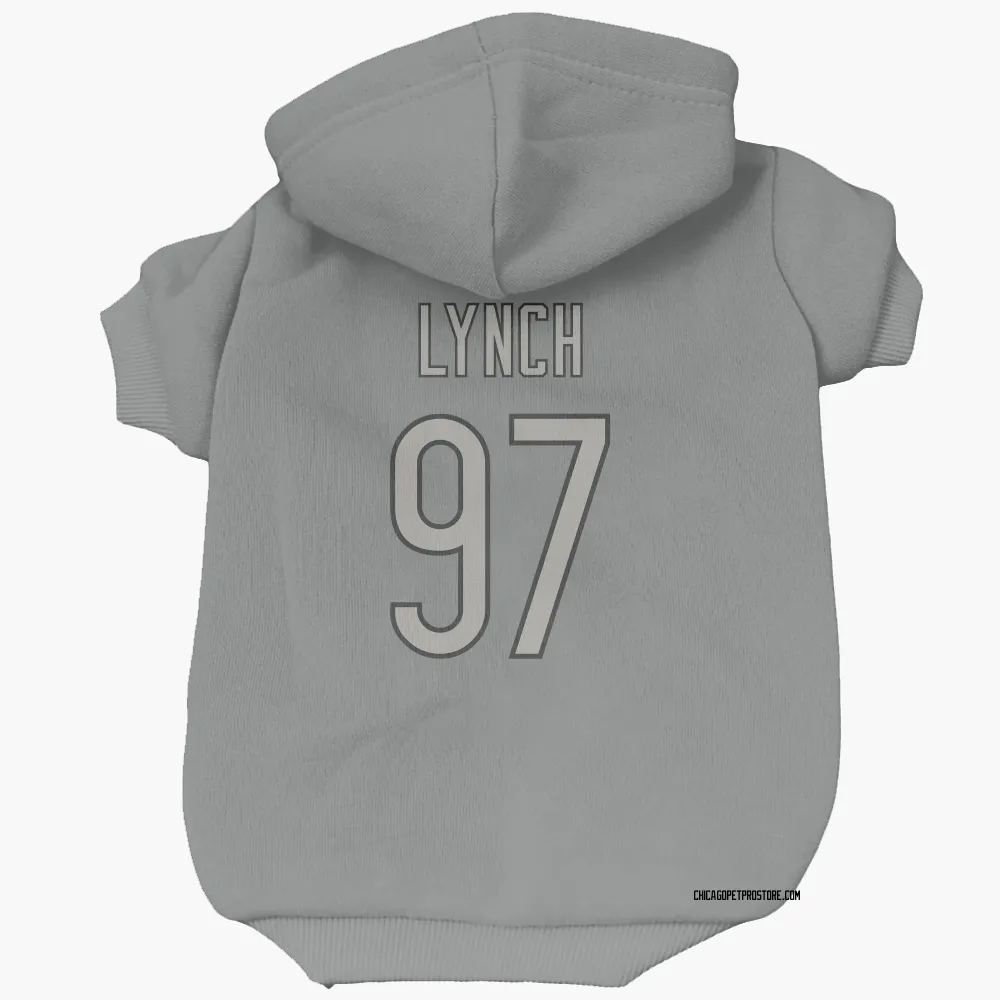 Chicago Bears James Lynch Charcoal Pet Hoodie for Dog & Cat