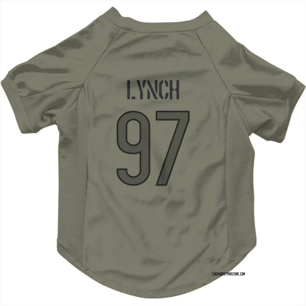 Chicago Bears James Lynch Olive Pet Jersey for Dog & Cat