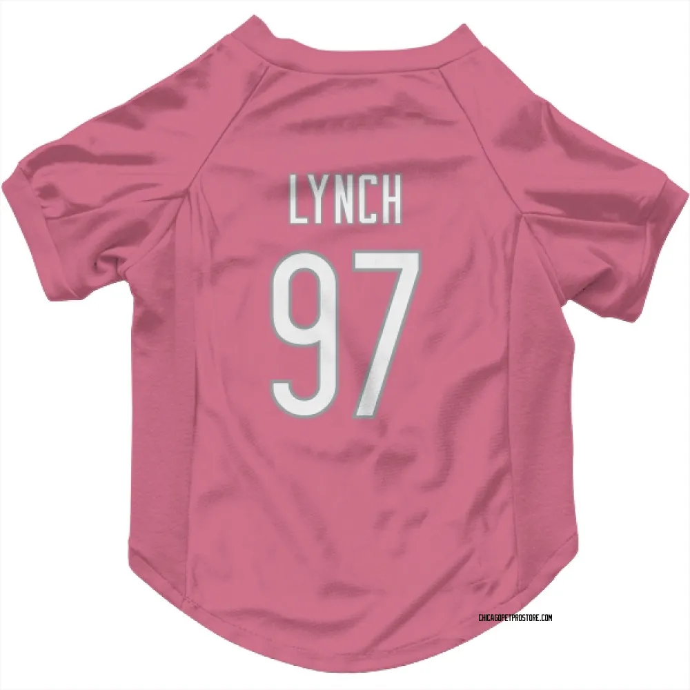 Chicago Bears James Lynch Pink Pet Jersey for Dog & Cat