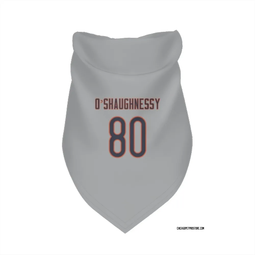 Chicago Bears James O'Shaughnessy Silver Pet Bandana for Dog & Cat