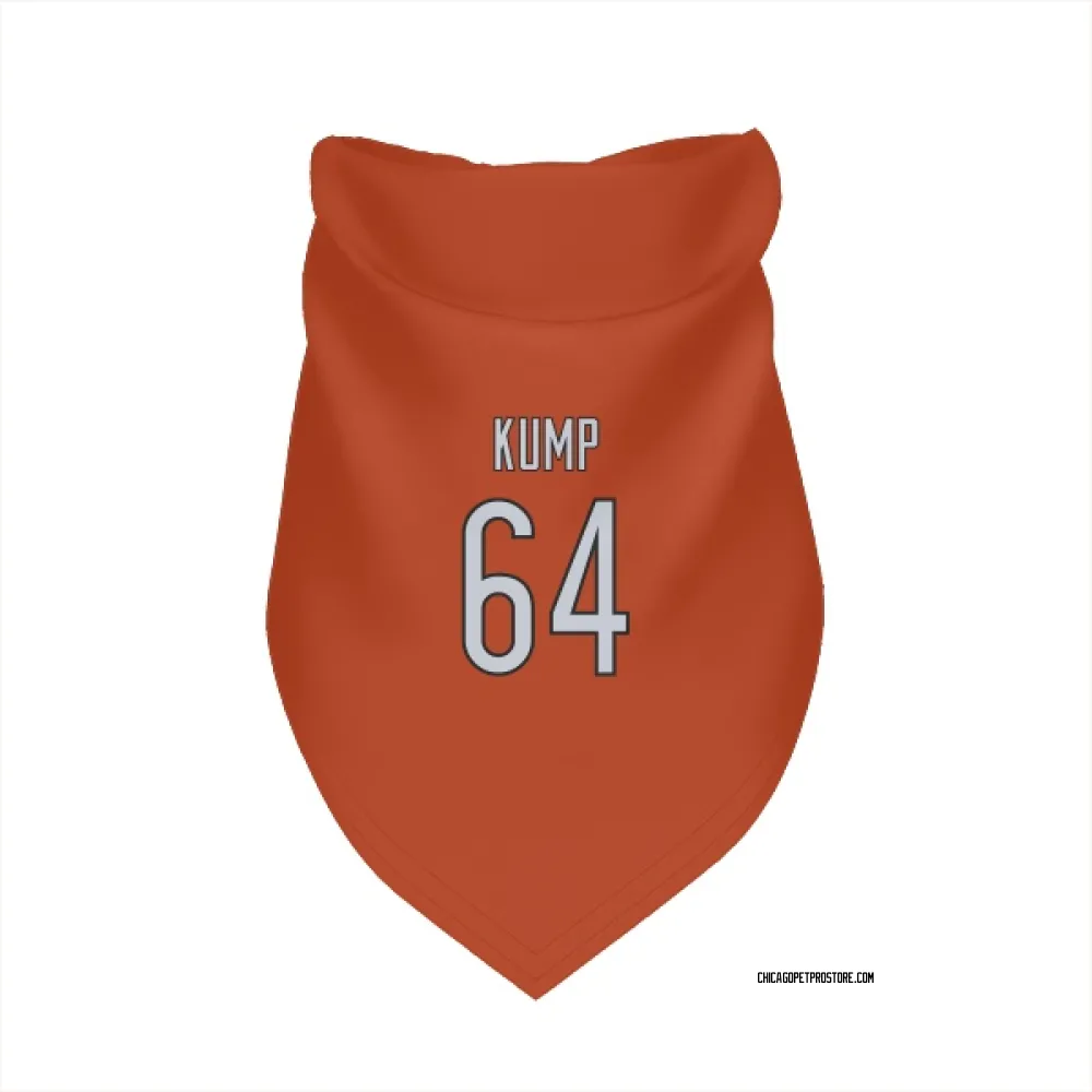 Chicago Bears Jaren Kump Orange Pet Bandana for Dog & Cat