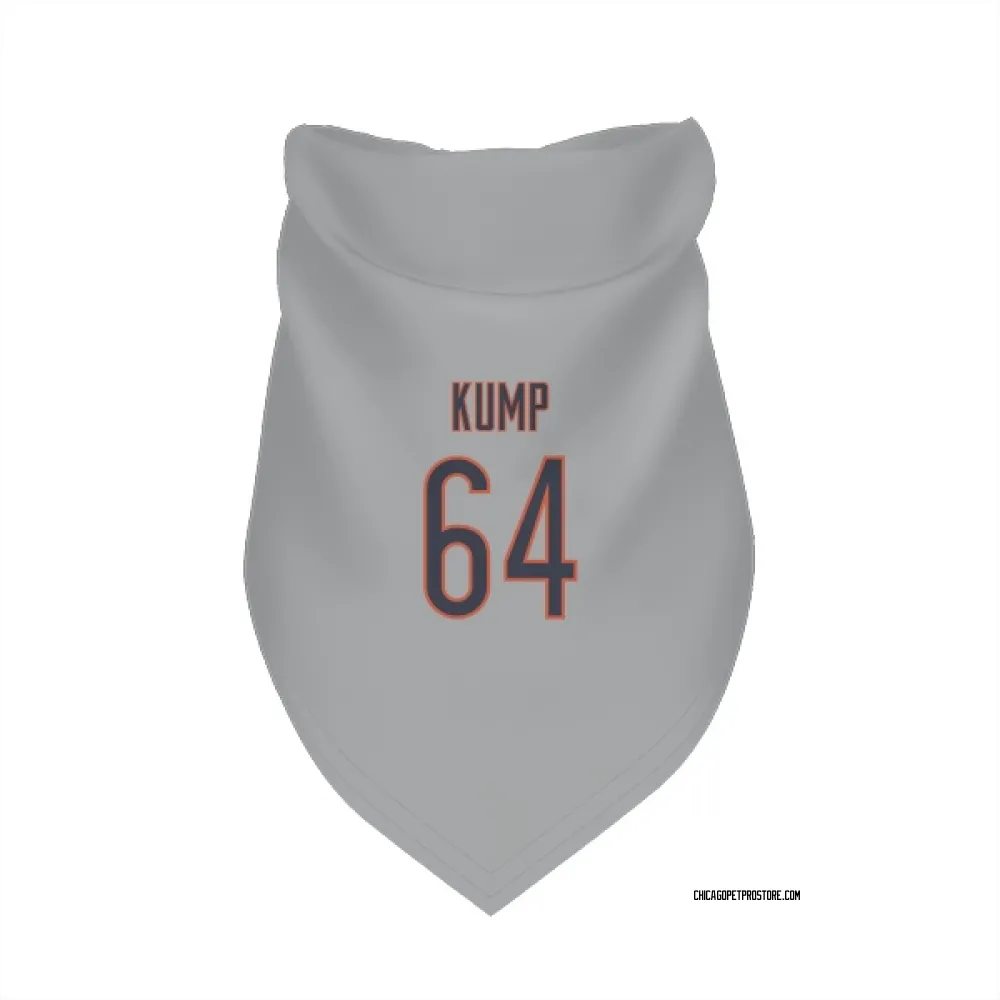 Chicago Bears Jaren Kump Silver Pet Bandana for Dog & Cat