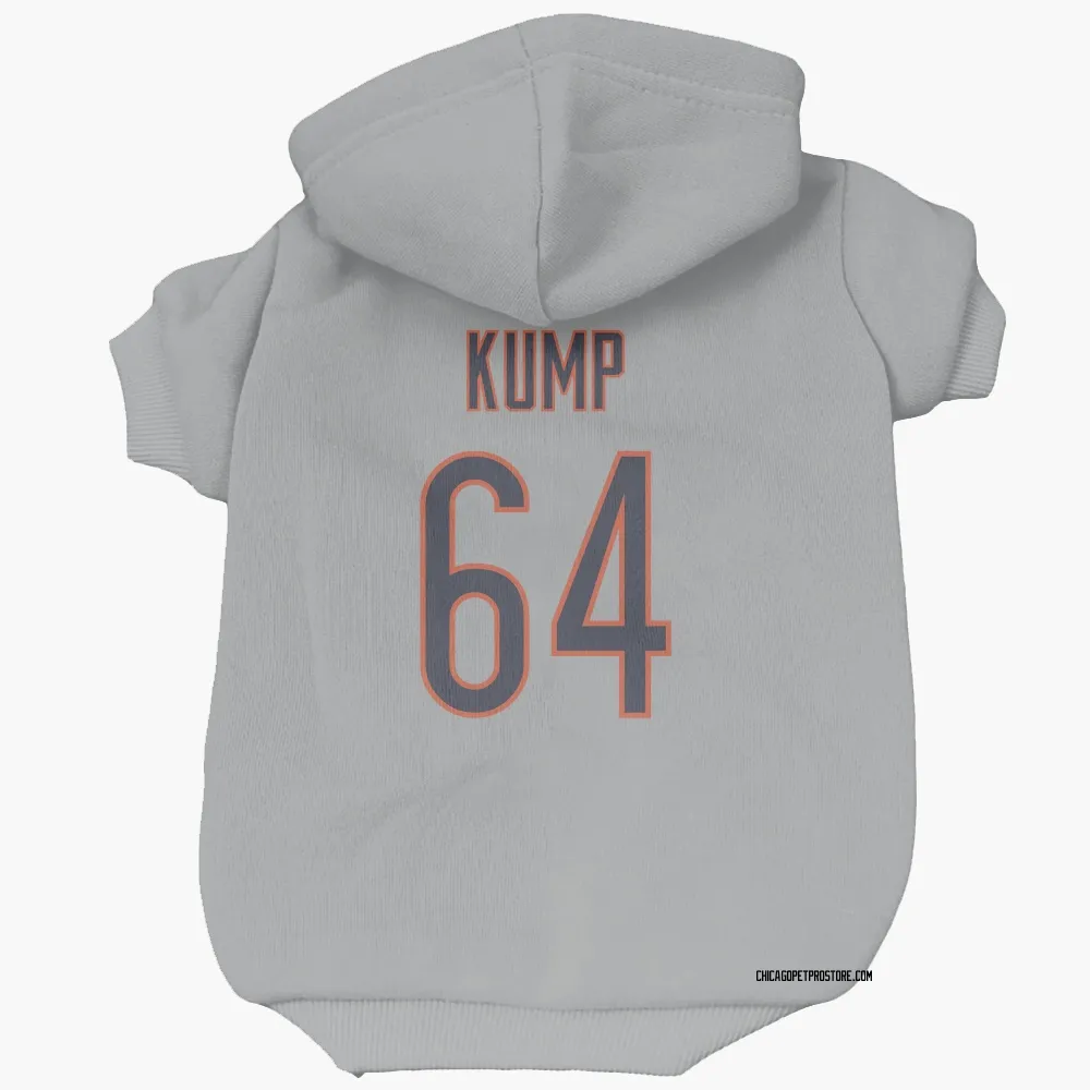 Chicago Bears Jaren Kump Silver Pet Hoodie for Dog & Cat