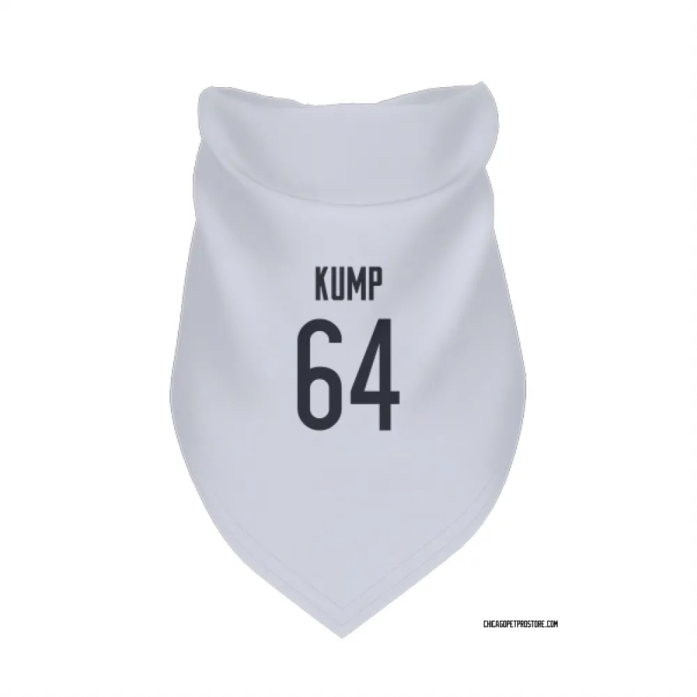 Chicago Bears Jaren Kump White Pet Bandana for Dog & Cat