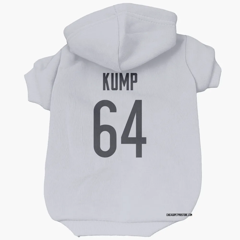 Chicago Bears Jaren Kump White Pet Hoodie for Dog & Cat