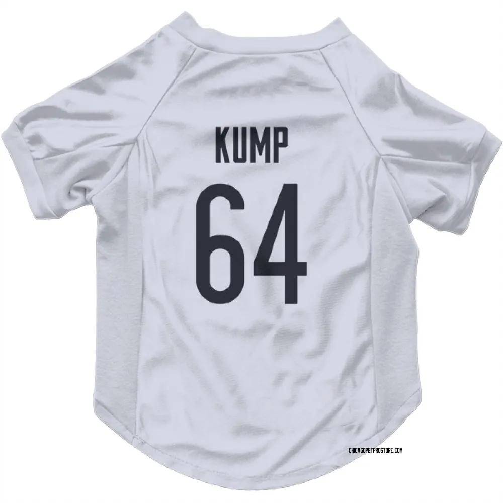 Chicago Bears Jaren Kump White Pet Jersey for Dog & Cat