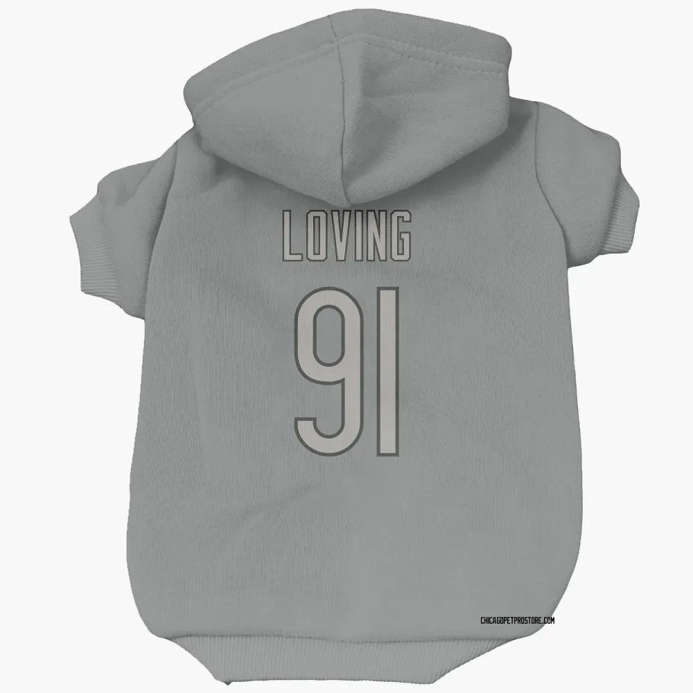 Chicago Bears Jayden Loving Charcoal Pet Hoodie for Dog & Cat