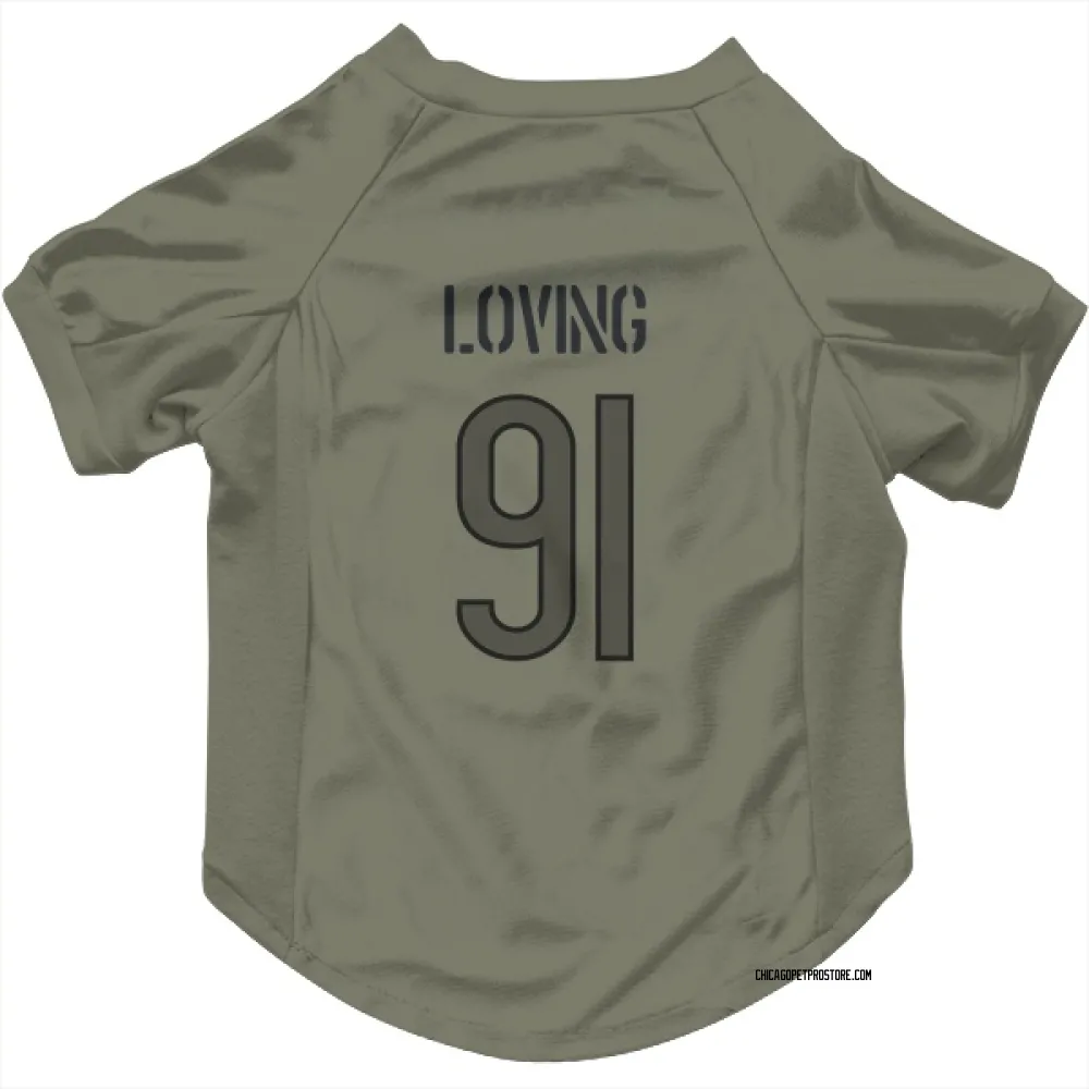Chicago Bears Jayden Loving Olive Pet Jersey for Dog & Cat