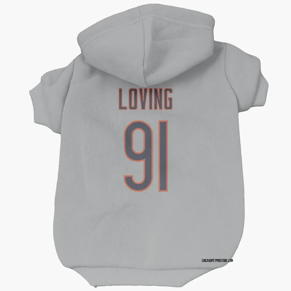 Chicago Bears Jayden Loving Silver Pet Hoodie for Dog & Cat