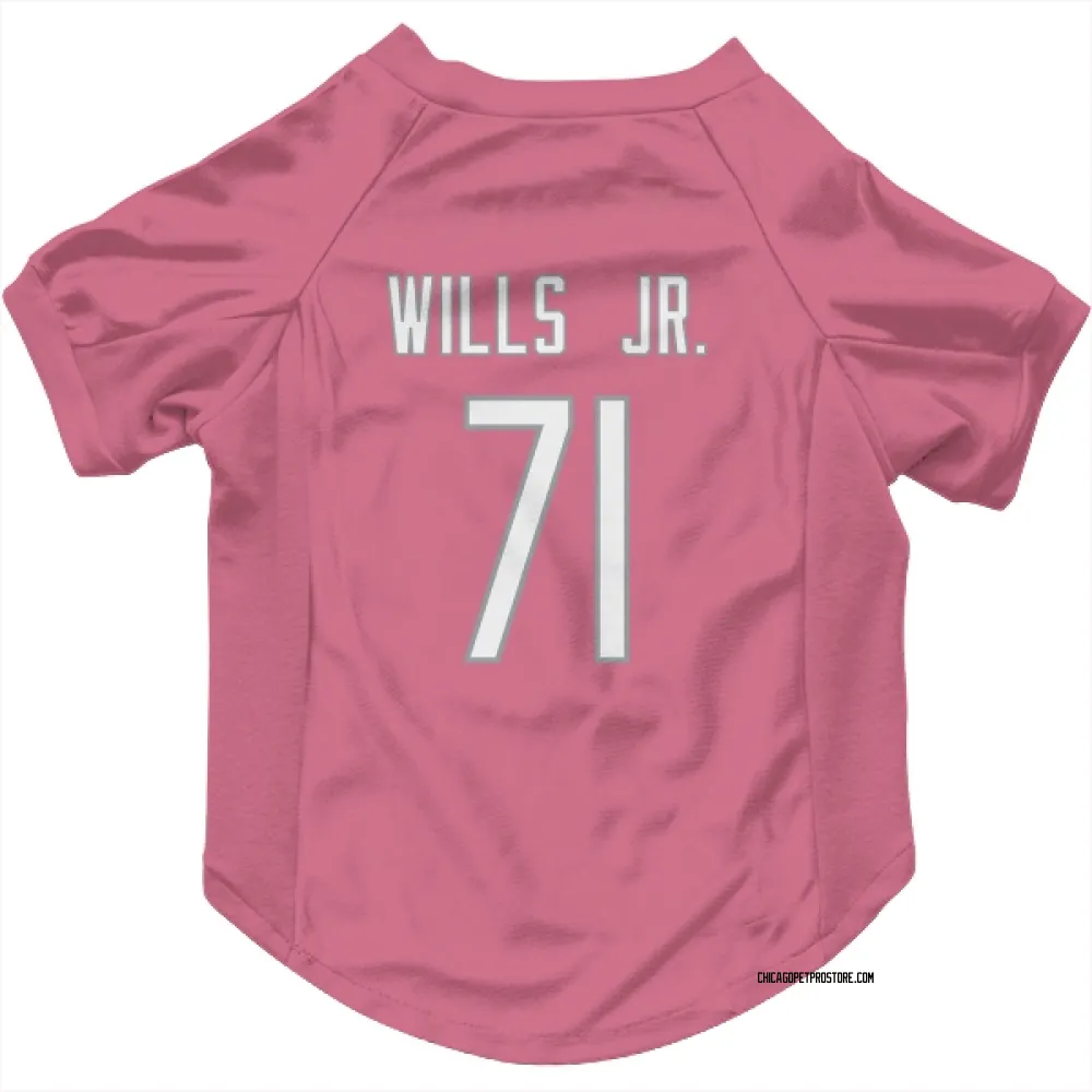 Chicago Bears Jedrick Wills Jr. Pink Pet Jersey for Dog & Cat