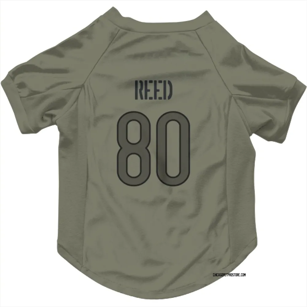 Chicago Bears Joe Reed Olive Pet Jersey for Dog & Cat