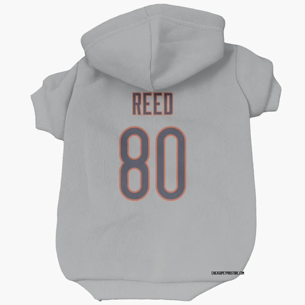 Chicago Bears Joe Reed Silver Pet Hoodie for Dog & Cat