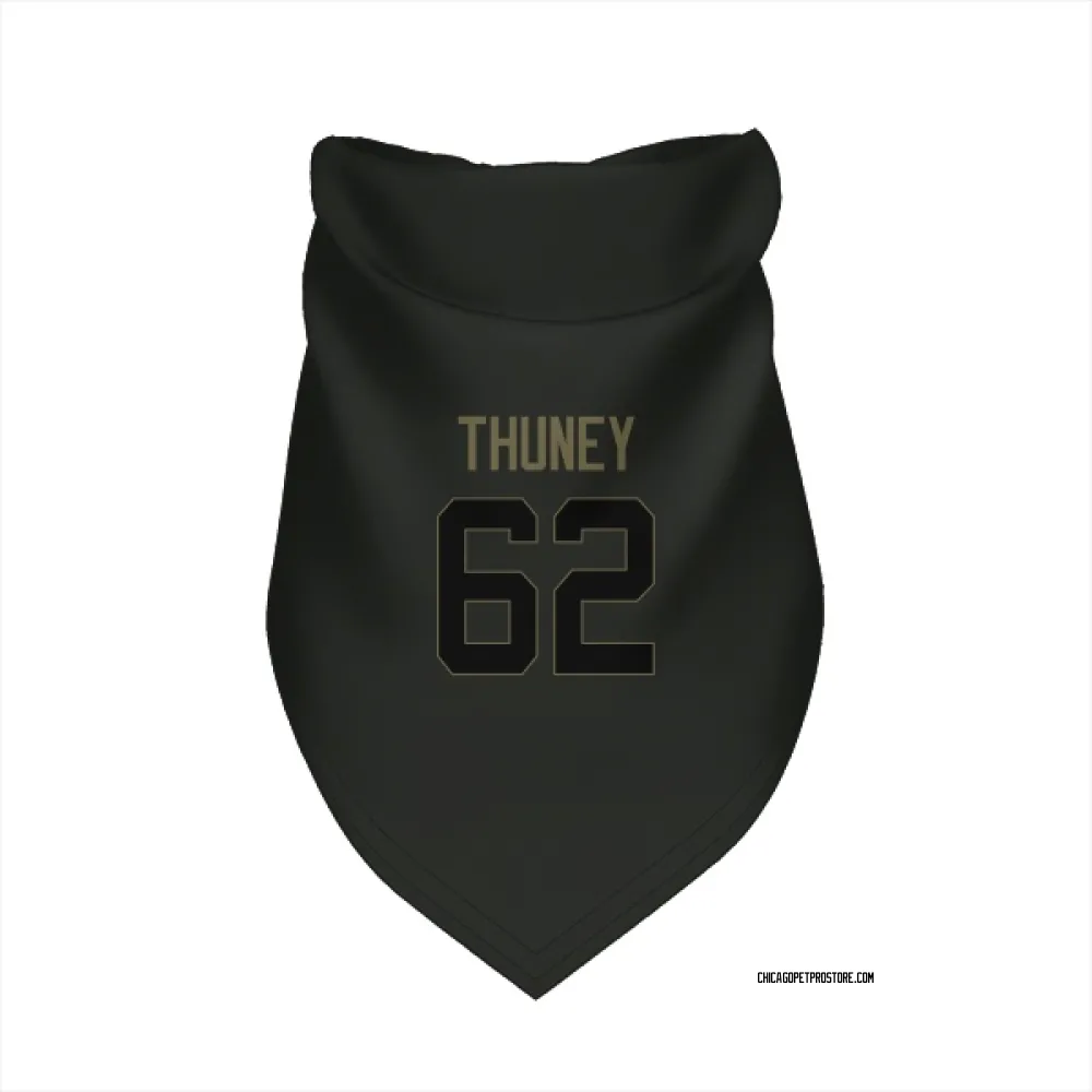 Chicago Bears Joe Thuney Black Service Pet Bandana for Dog & Cat