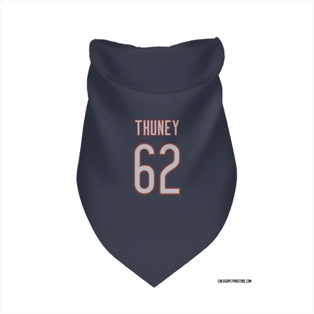 Chicago Bears Joe Thuney Navy Pet Bandana for Dog & Cat