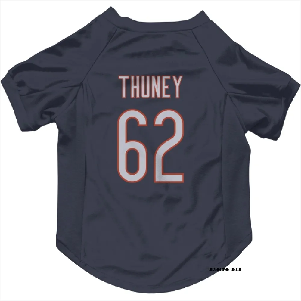 Chicago Bears Joe Thuney Navy Pet Jersey for Dog & Cat