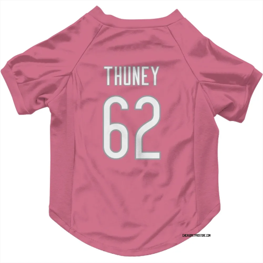 Chicago Bears Joe Thuney Pink Pet Jersey for Dog & Cat