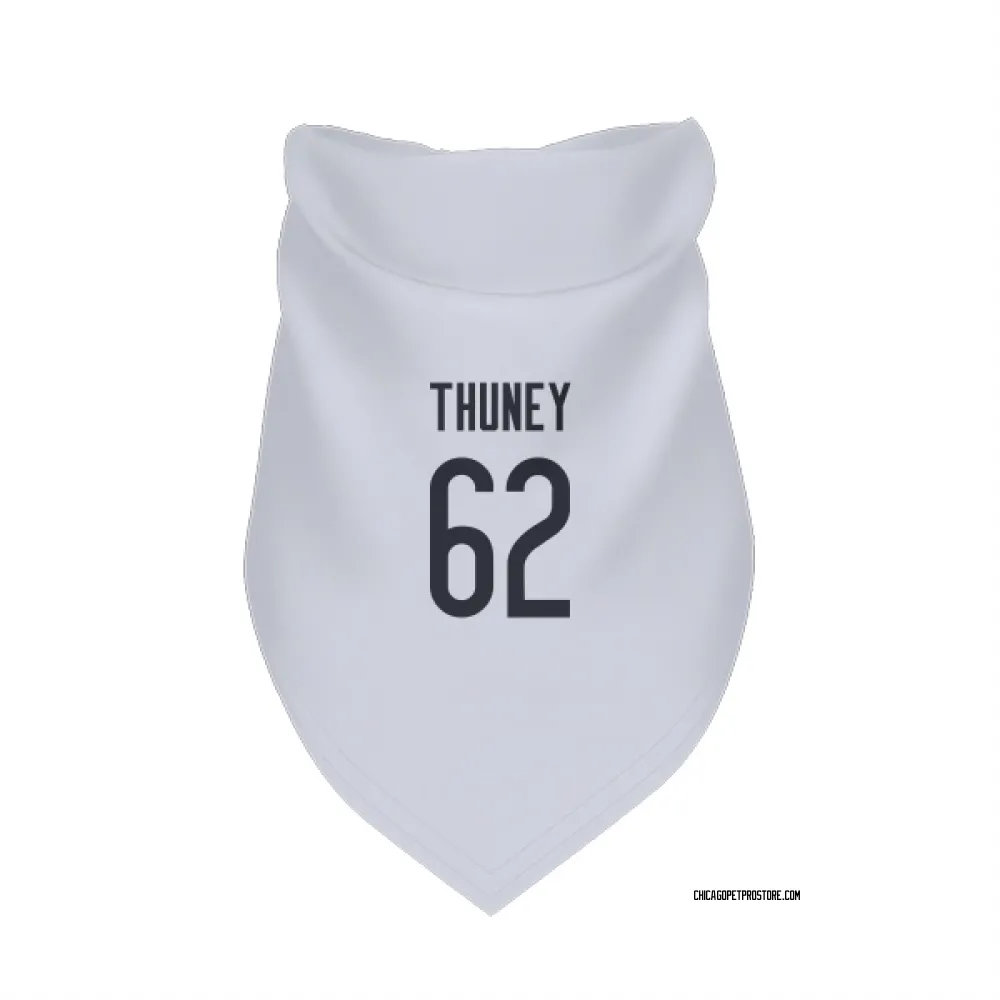 Chicago Bears Joe Thuney White Pet Bandana for Dog & Cat