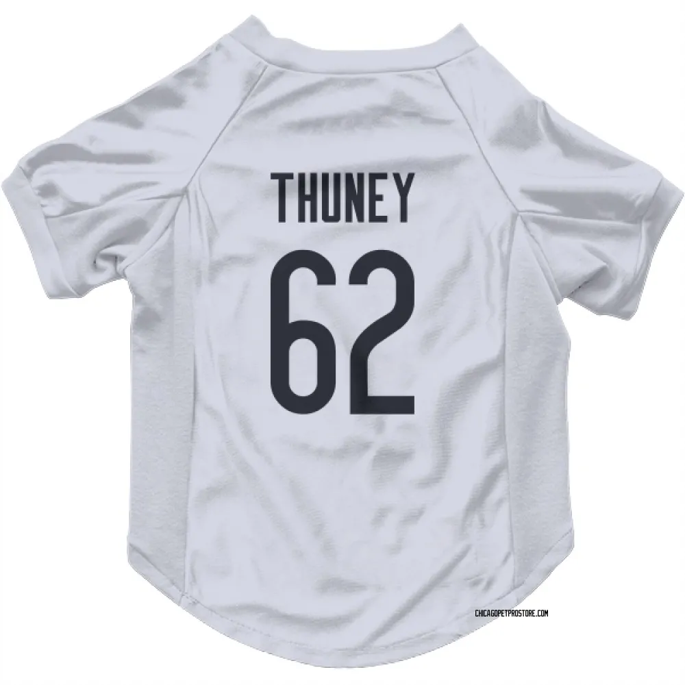 Chicago Bears Joe Thuney White Pet Jersey for Dog & Cat