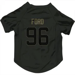 Chicago Bears Jonathan Ford Black Service Pet Jersey for Dog & Cat