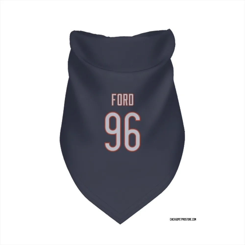 Chicago Bears Jonathan Ford Navy Pet Bandana for Dog & Cat
