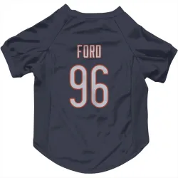 Chicago Bears Jonathan Ford Navy Pet Jersey for Dog & Cat