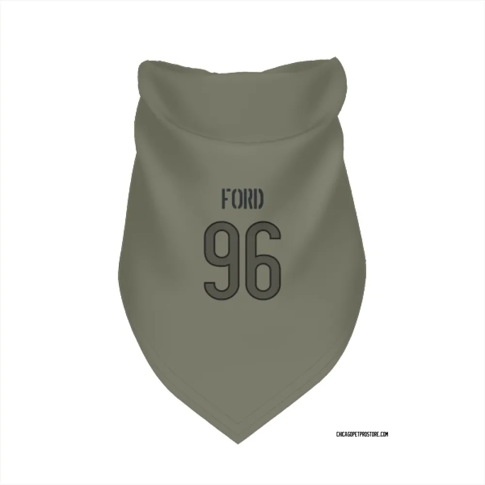 Chicago Bears Jonathan Ford Olive Pet Bandana for Dog & Cat