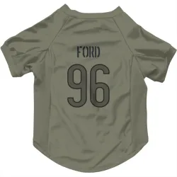 Chicago Bears Jonathan Ford Olive Pet Jersey for Dog & Cat