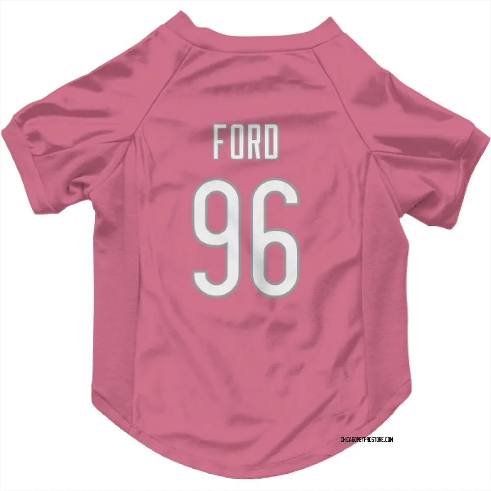 Chicago Bears Jonathan Ford Pink Pet Jersey for Dog & Cat