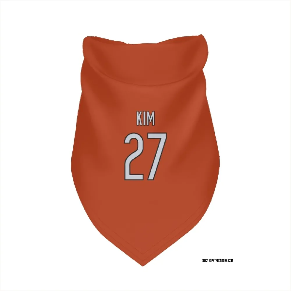 Chicago Bears Jonathan Kim Orange Pet Bandana for Dog & Cat