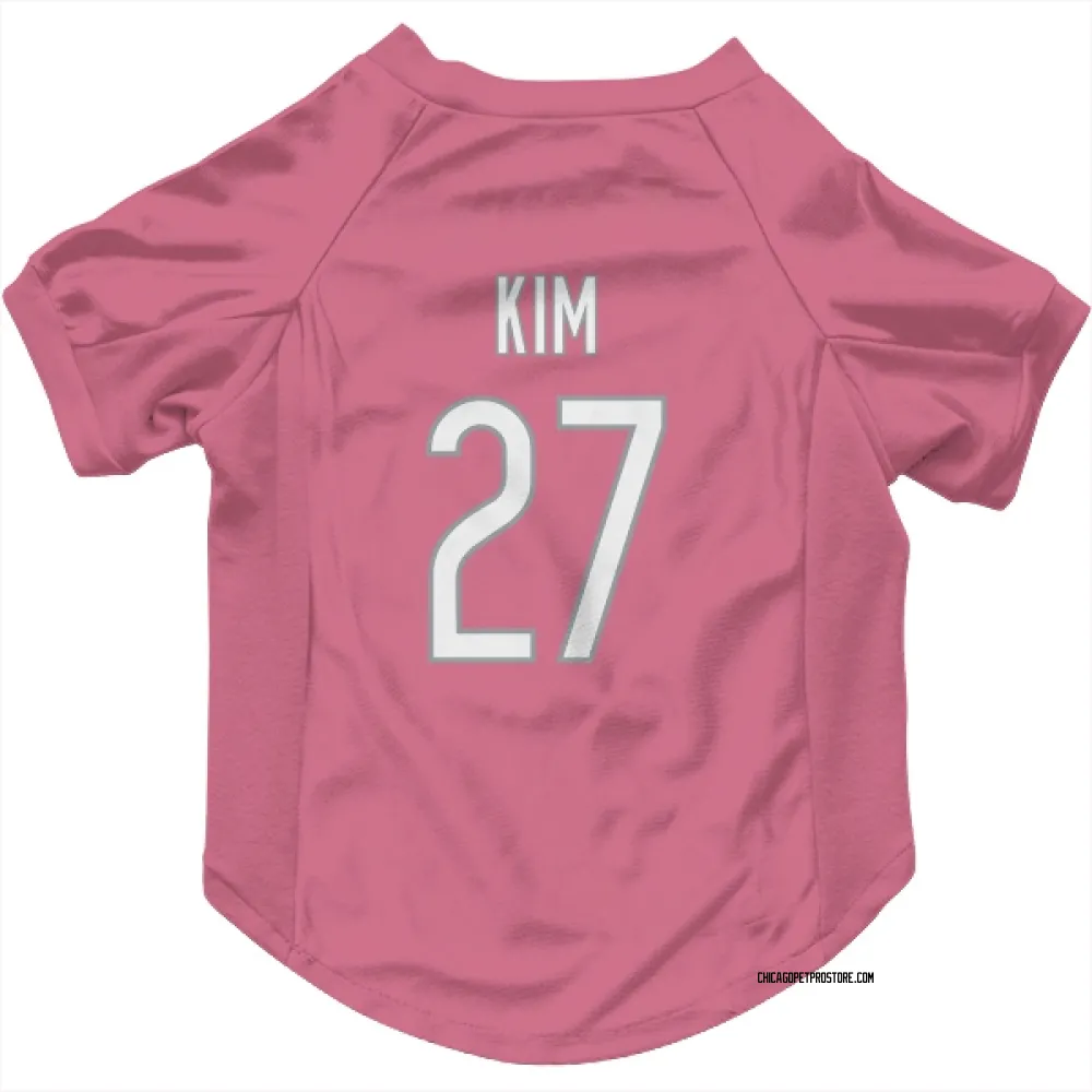 Chicago Bears Jonathan Kim Pink Pet Jersey for Dog & Cat