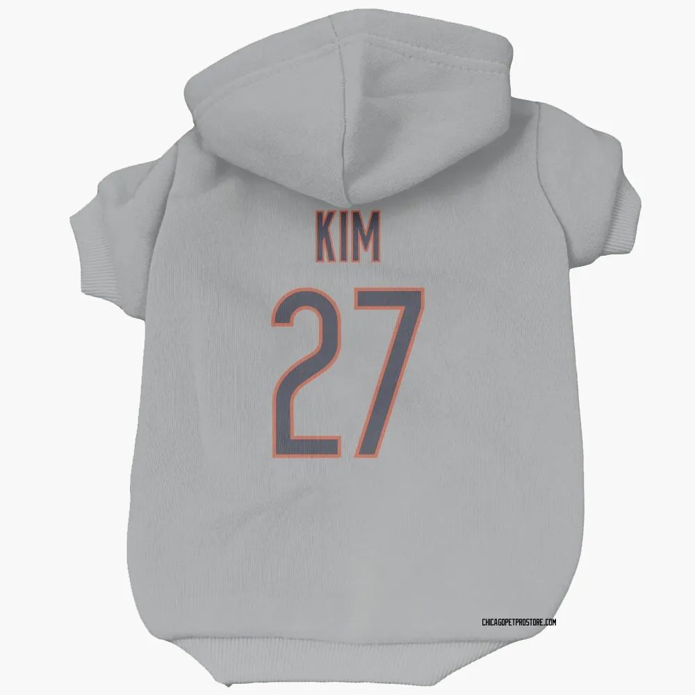 Chicago Bears Jonathan Kim Silver Pet Hoodie for Dog & Cat