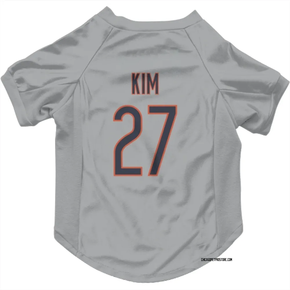 Chicago Bears Jonathan Kim Silver Pet Jersey for Dog & Cat