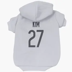 Chicago Bears Jonathan Kim White Pet Hoodie for Dog & Cat