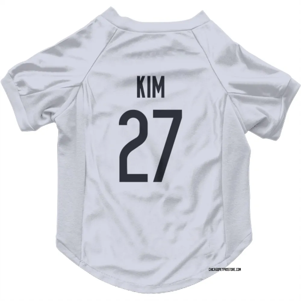 Chicago Bears Jonathan Kim White Pet Jersey for Dog & Cat