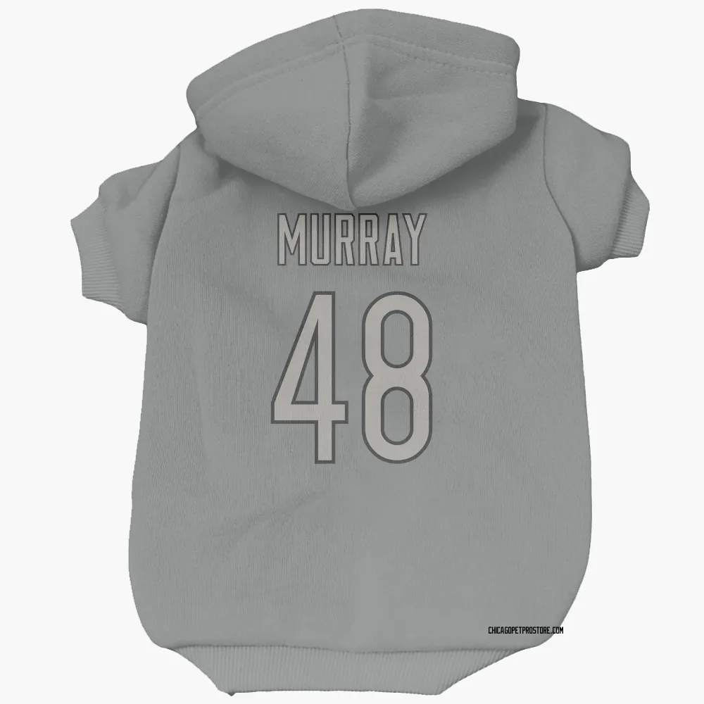 Chicago Bears Jordan Murray Charcoal Pet Hoodie for Dog & Cat