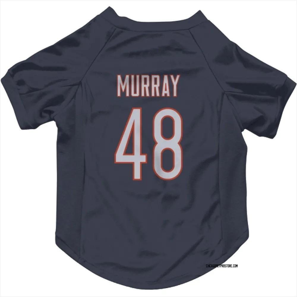 Chicago Bears Jordan Murray Navy Pet Jersey for Dog & Cat