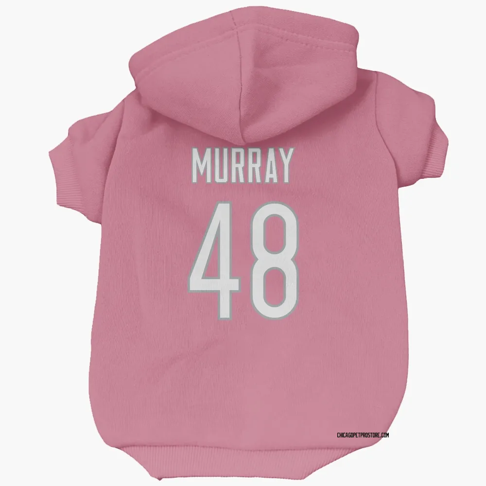 Chicago Bears Jordan Murray Pink Pet Hoodie for Dog & Cat