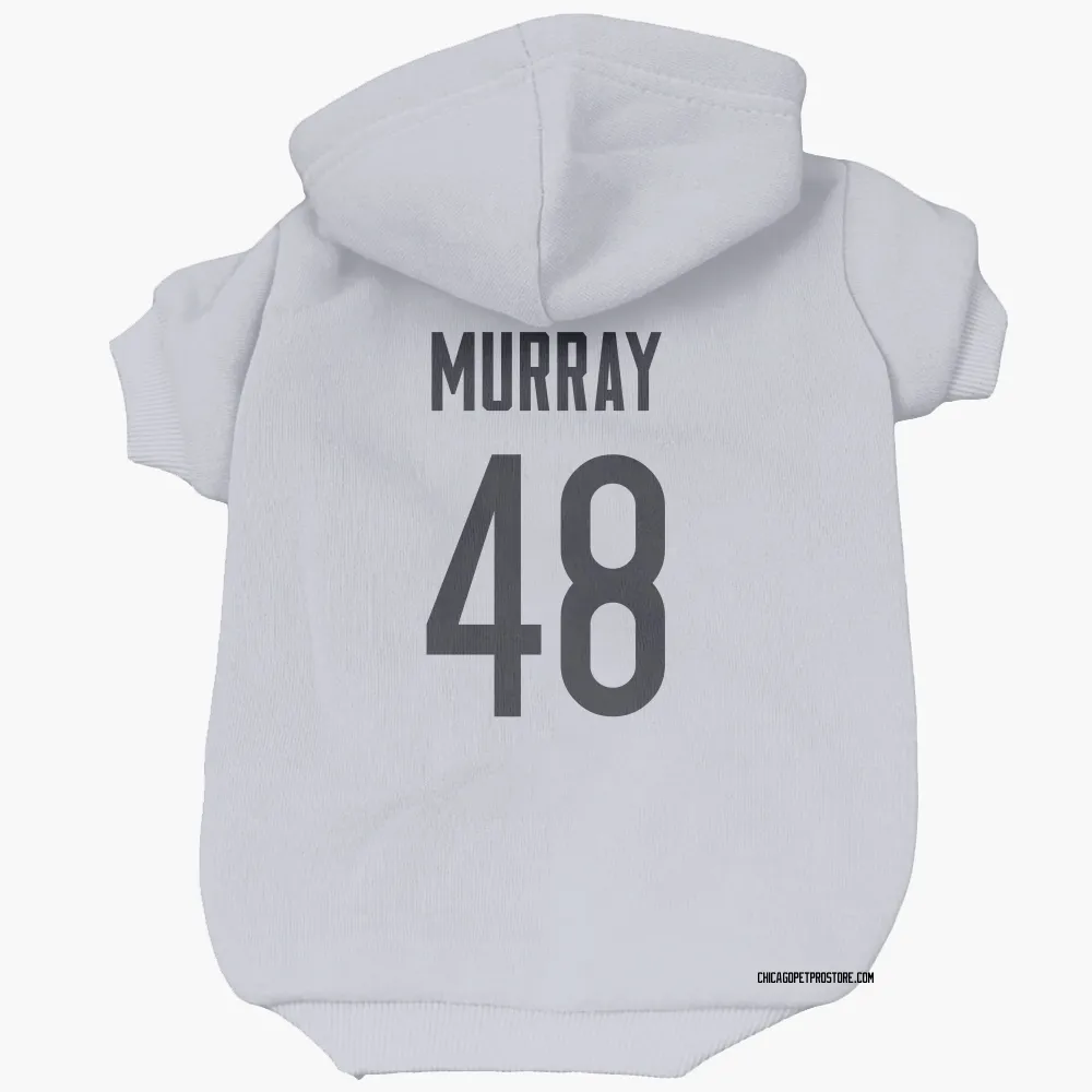 Chicago Bears Jordan Murray White Pet Hoodie for Dog & Cat