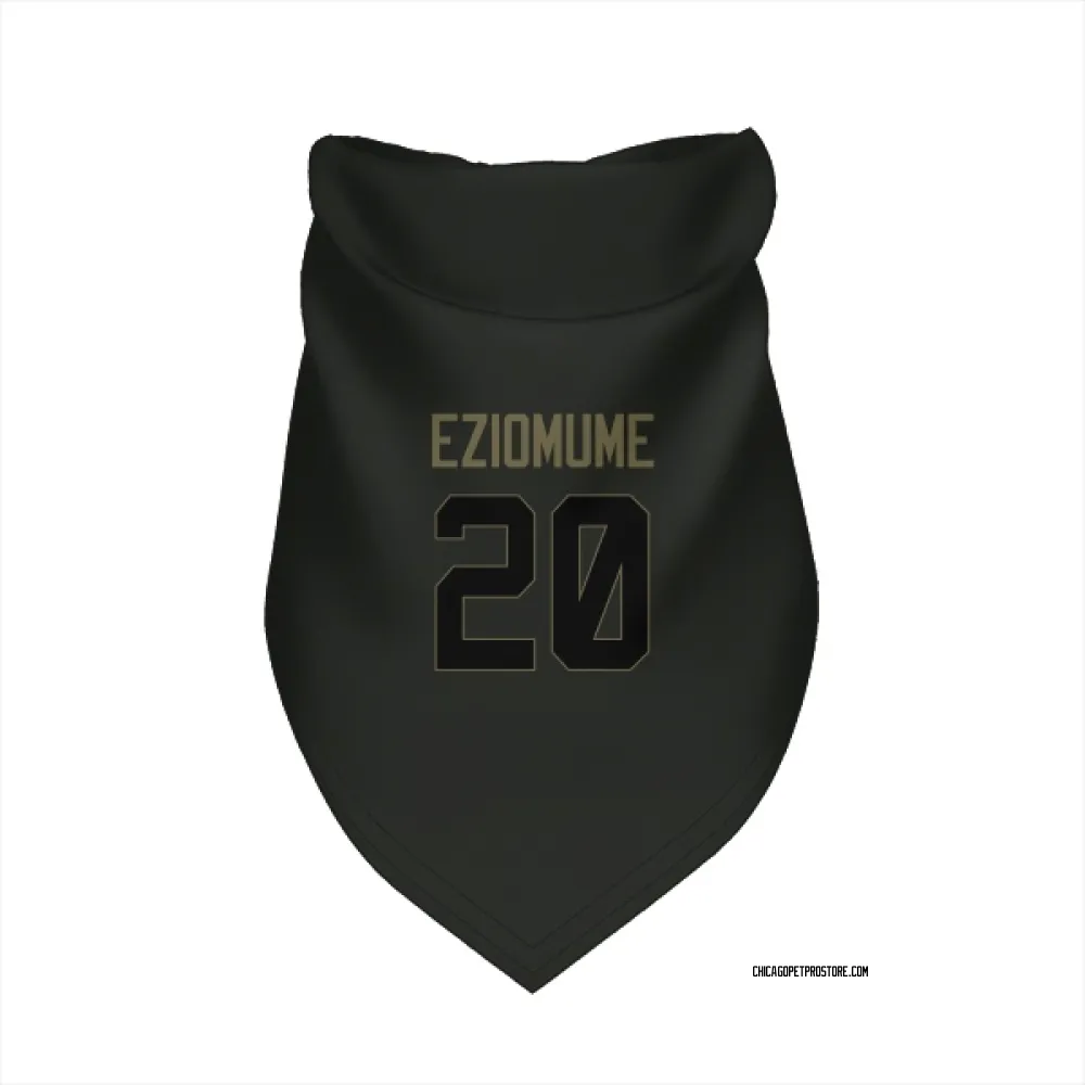 Chicago Bears KC Eziomume Black Service Pet Bandana for Dog & Cat