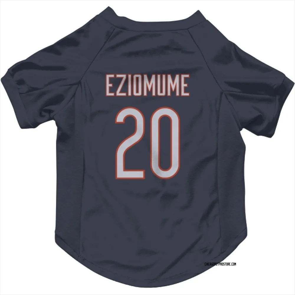 Chicago Bears KC Eziomume Navy Pet Jersey for Dog & Cat