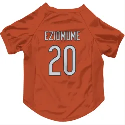 Chicago Bears KC Eziomume Orange Pet Jersey for Dog & Cat