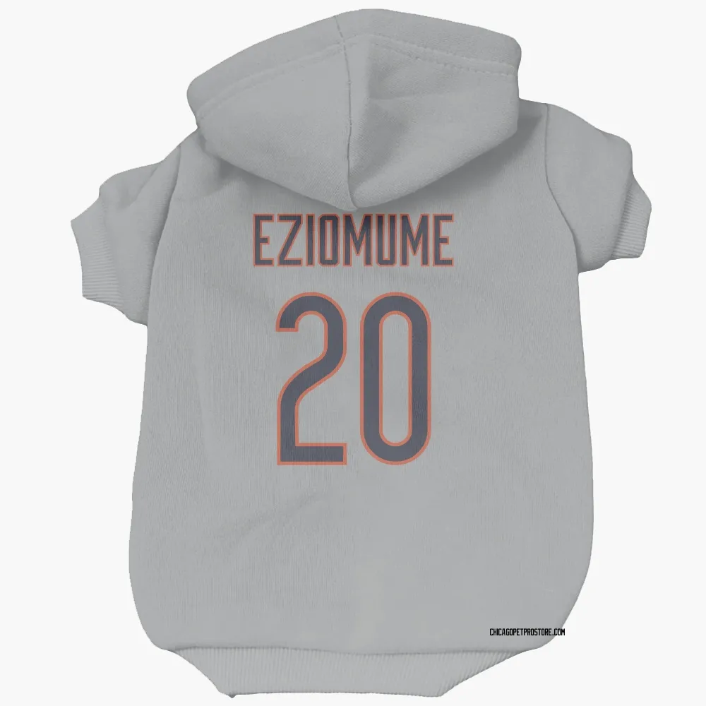 Chicago Bears KC Eziomume Silver Pet Hoodie for Dog & Cat